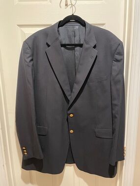 Burberry vintage navy two button wool blazer